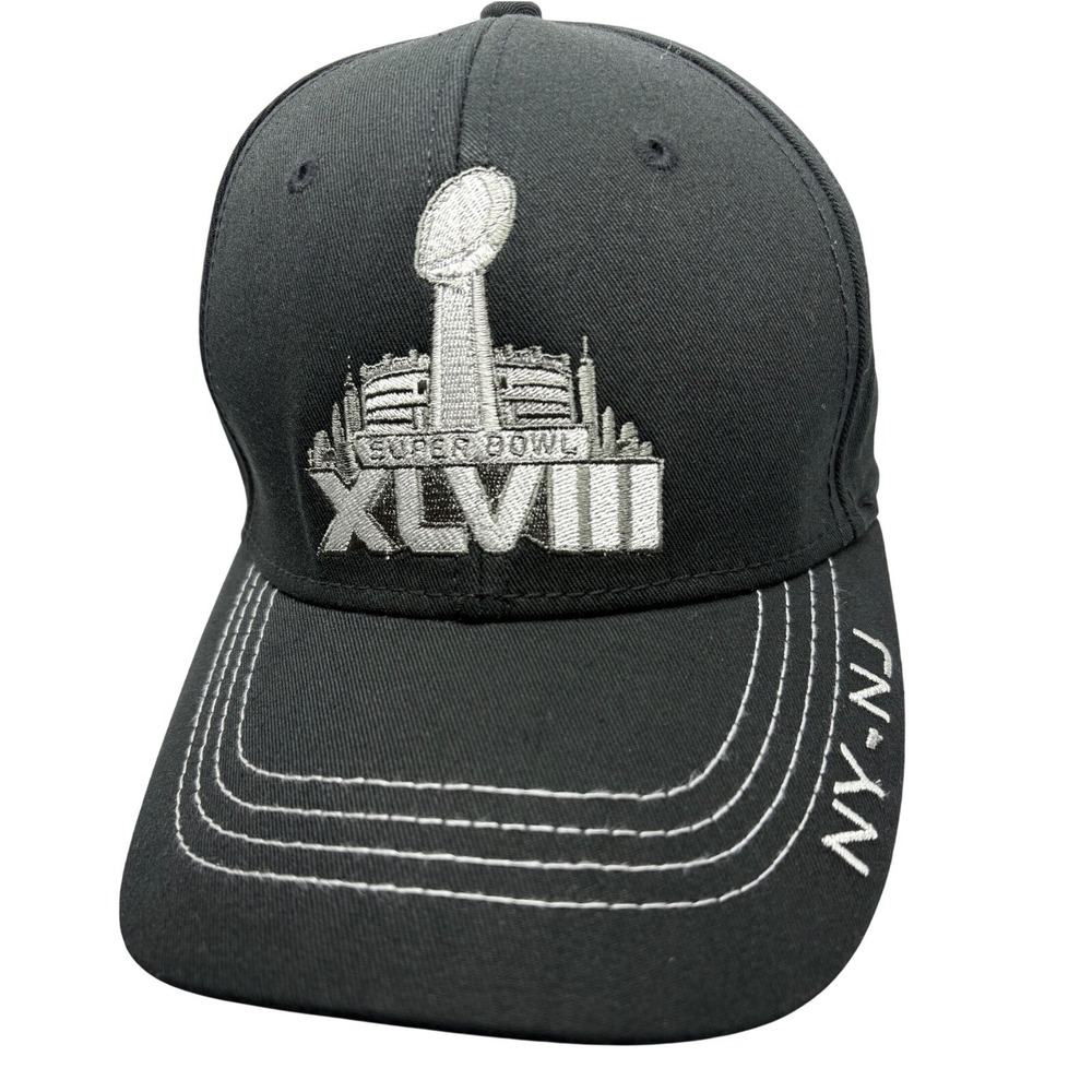 Limited NFL Super Bowl XLVIII Hat NY-NJ Embroidered BaseballCap Seahawks Broncos